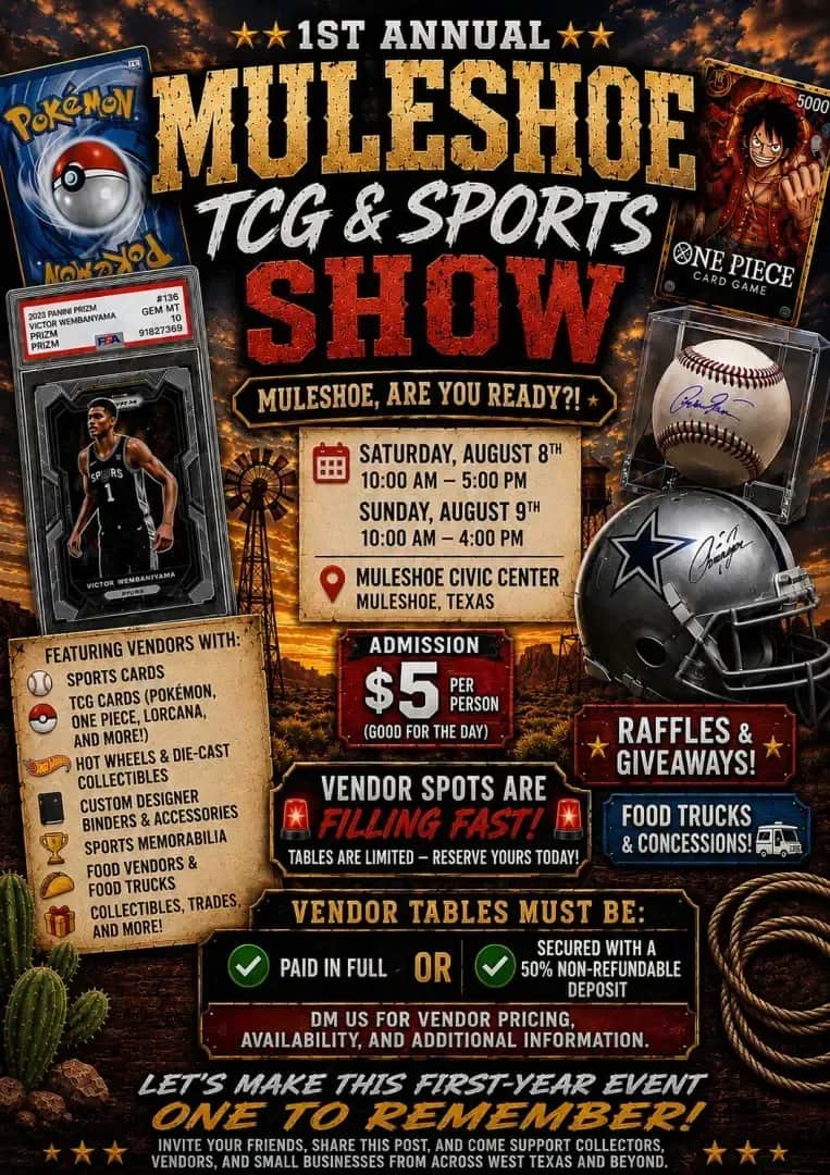 Muleshoe TCG & Sports Show Muleshoe TCG & Sports Show