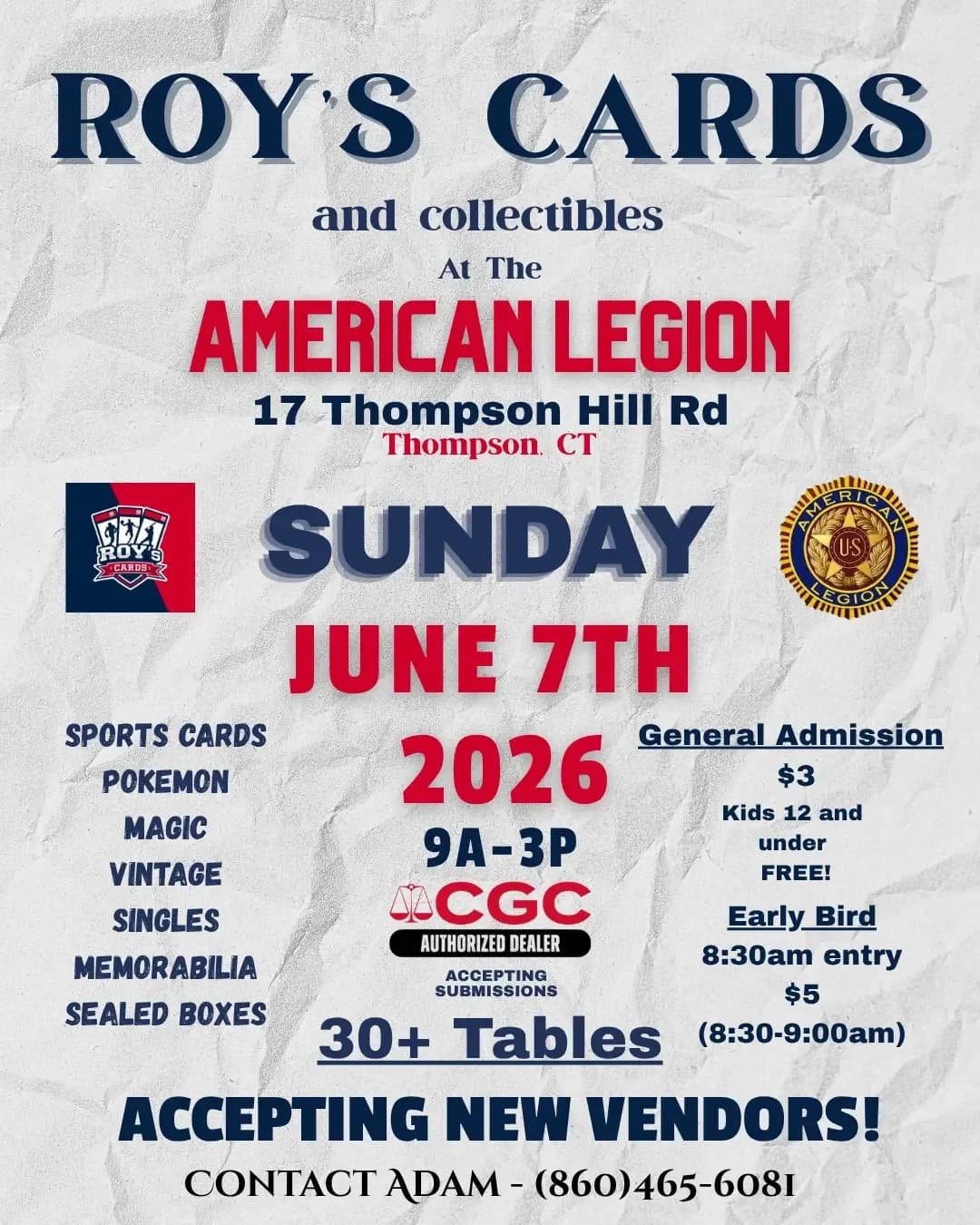 Roy's Cards and Collectibles Show Roy's Cards and Collectibles Show