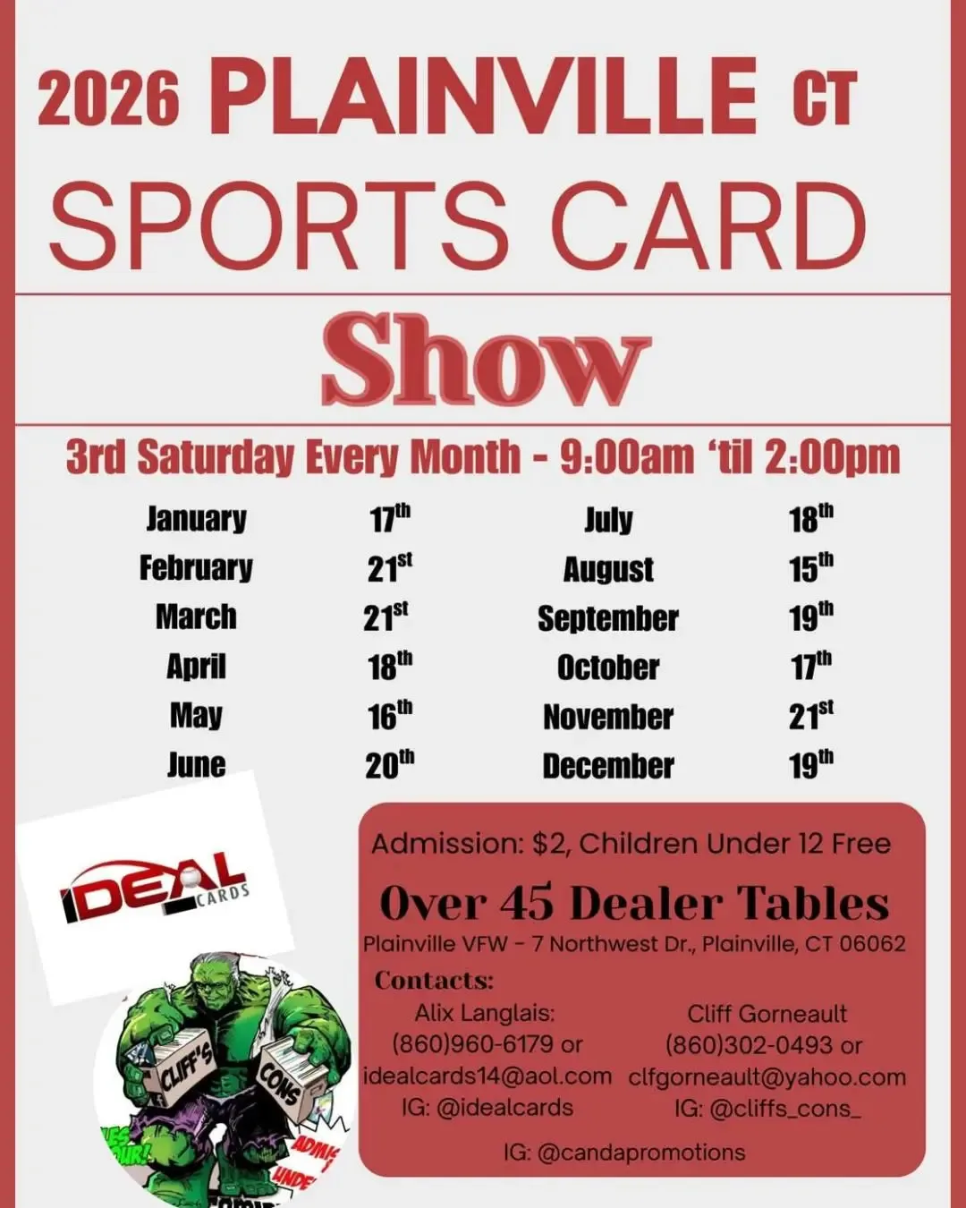 Sports Cards and Collectible Show (Plainville) Sports Cards and Collectible Show (Plainville)